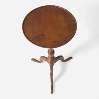 A Queen Anne carved mahogany candlestand late 18th century