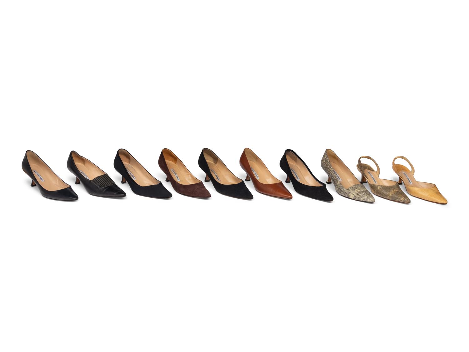 Ten Pairs of Manolo Blahnik Pumps