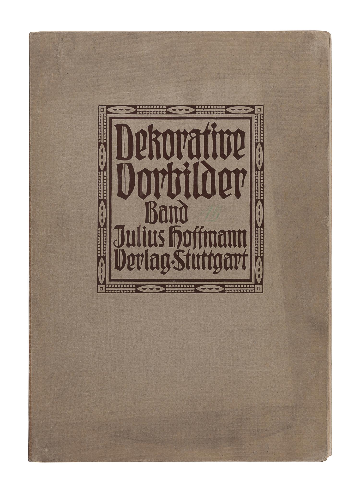 [ARCHITECTURE & DESIGN]. Dekorative Vorbilder. Eine Sammlung von figürlichen Darstellungen, kunstgewerblichen Verzierungen… Volume 19. Stuttgart, Germany: Julius Hoffmann, 1908.
