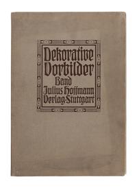 [ARCHITECTURE & DESIGN]. Dekorative Vorbilder. Eine Sammlung von figürlichen Darstellungen, kunstgewerblichen Verzierungen… Volume 19. Stuttgart, Germany: Julius Hoffmann, 1908.