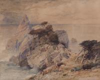 Attributed to Joseph Mallord William Turner, (British, 1775-1851), Untitled, together with another drawing on paper