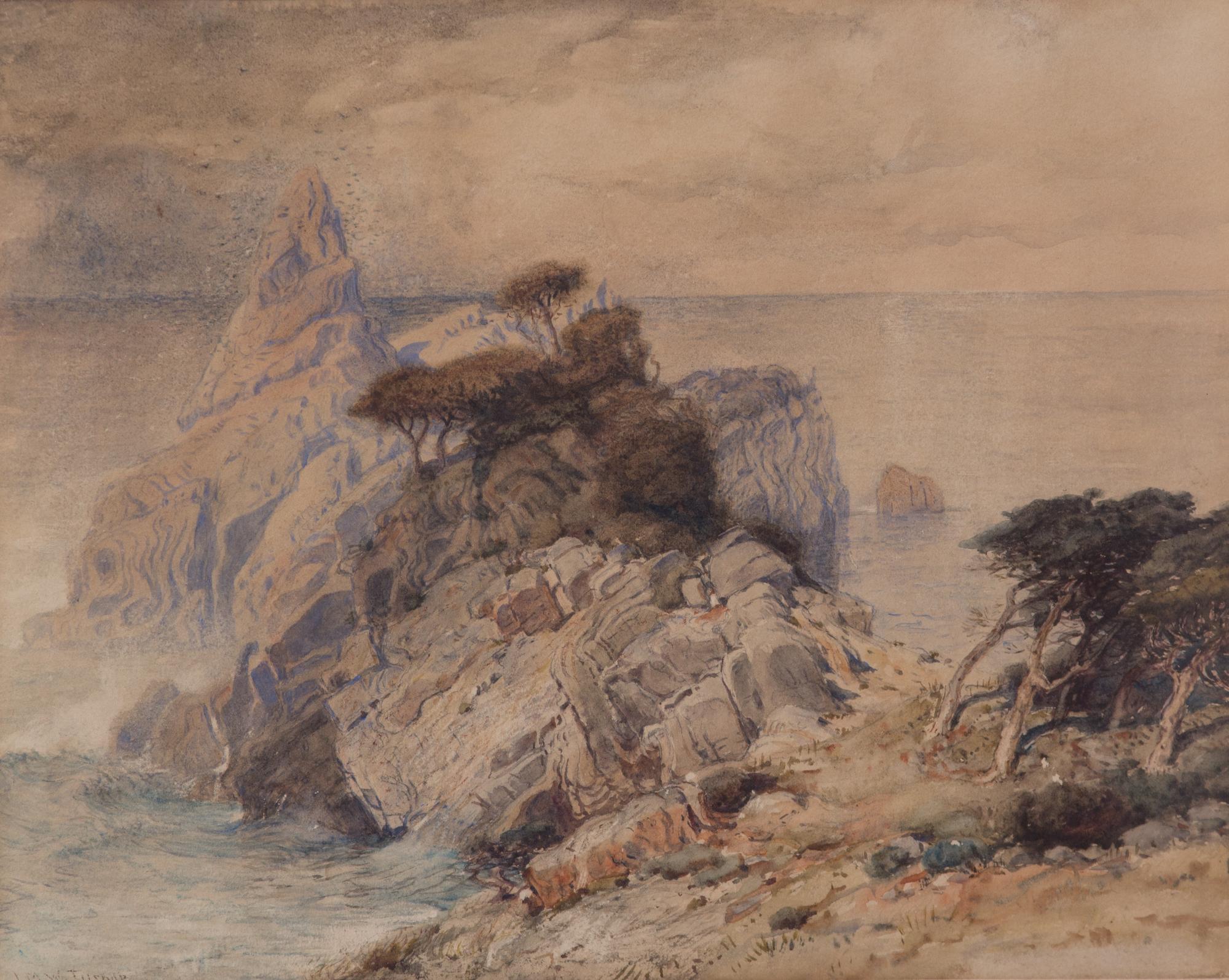 Attributed to Joseph Mallord William Turner, (British, 1775-1851), Untitled, together with another drawing on paper