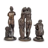 Three Grand Tour Bronze Figural Groups