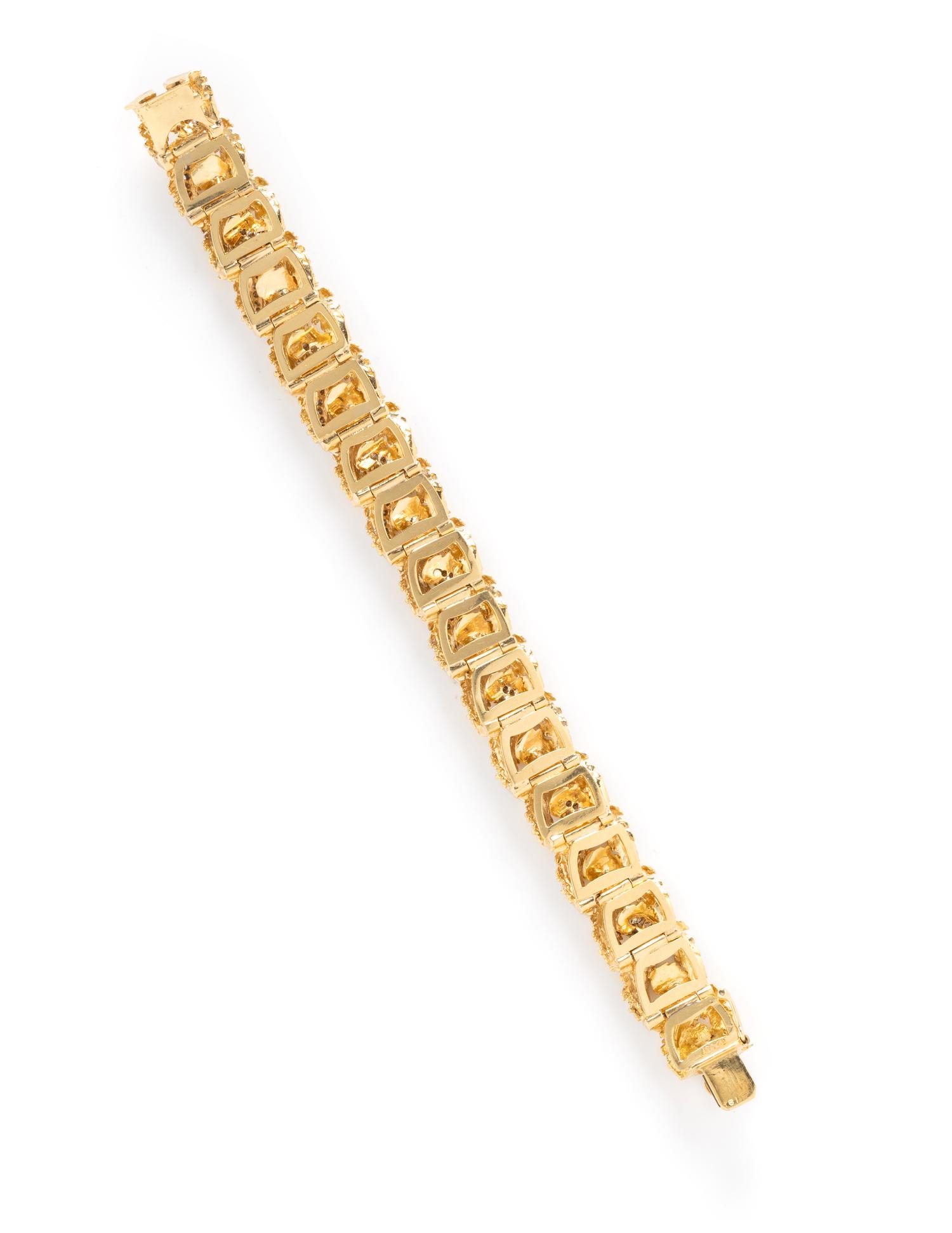 BICOLOR GOLD AND DIAMOND BRACELET