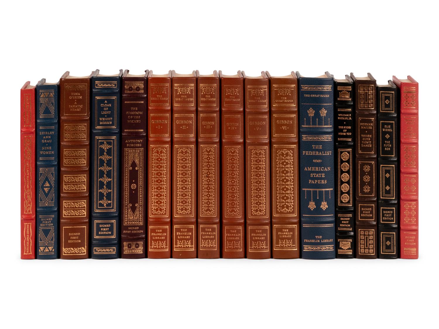 [BINDINGS - FRANKLIN PRESS]. A group of 79 works published by the Franklin Press, including: