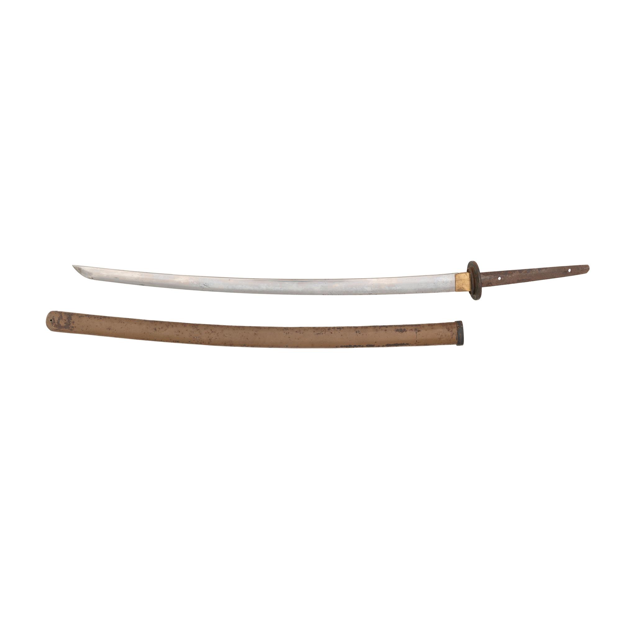 Signed WWII-era Japanese Katana in Late War Shin Gunto Saya