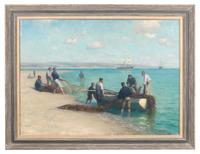 Fishermen at the Beach