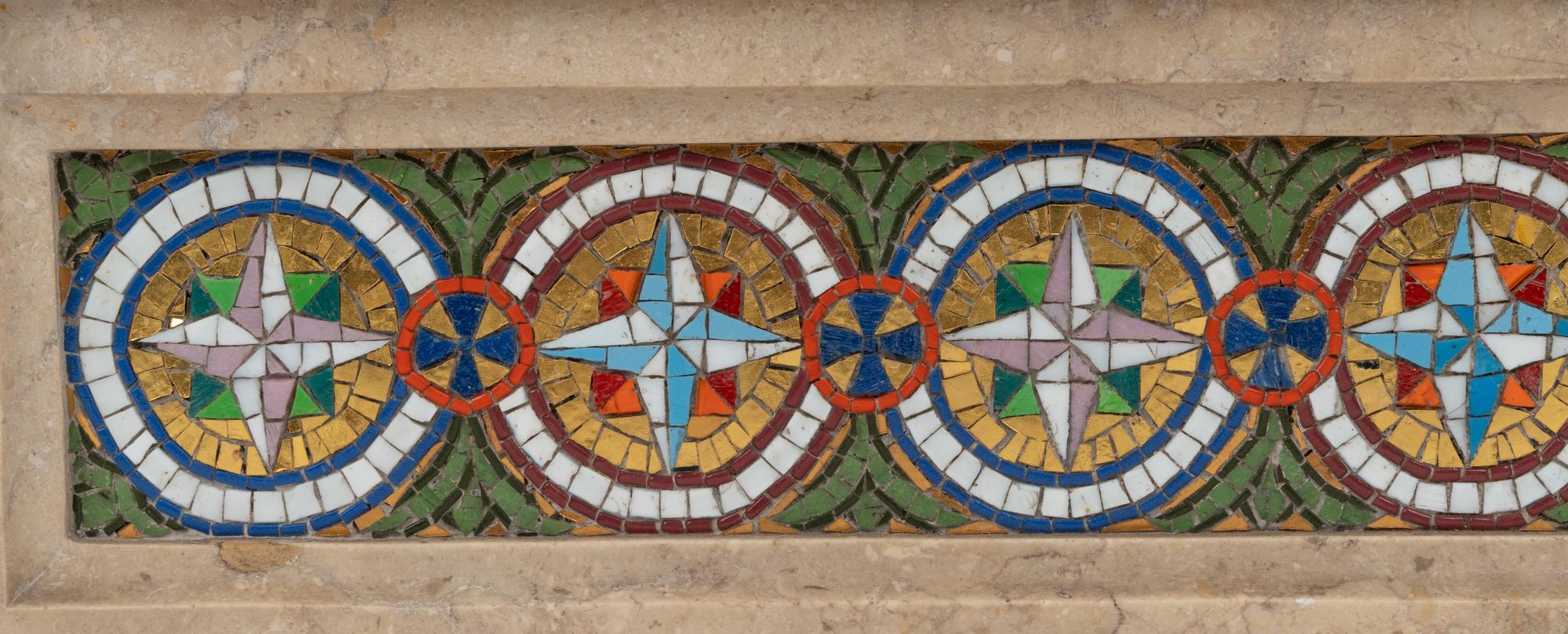 An American Mosaic-Inset Architectural Fragment