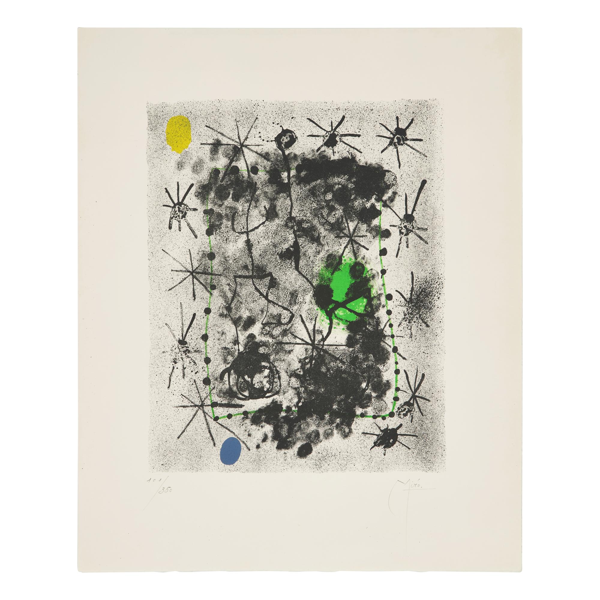 Joan Miró (Spanish, 1893–1983) — One plate from Constellations , 1959