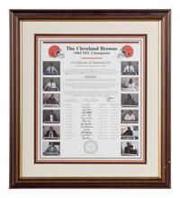 A 1964 NFL Champion Cleveland Browns Signed Limited Edition Autograph Print