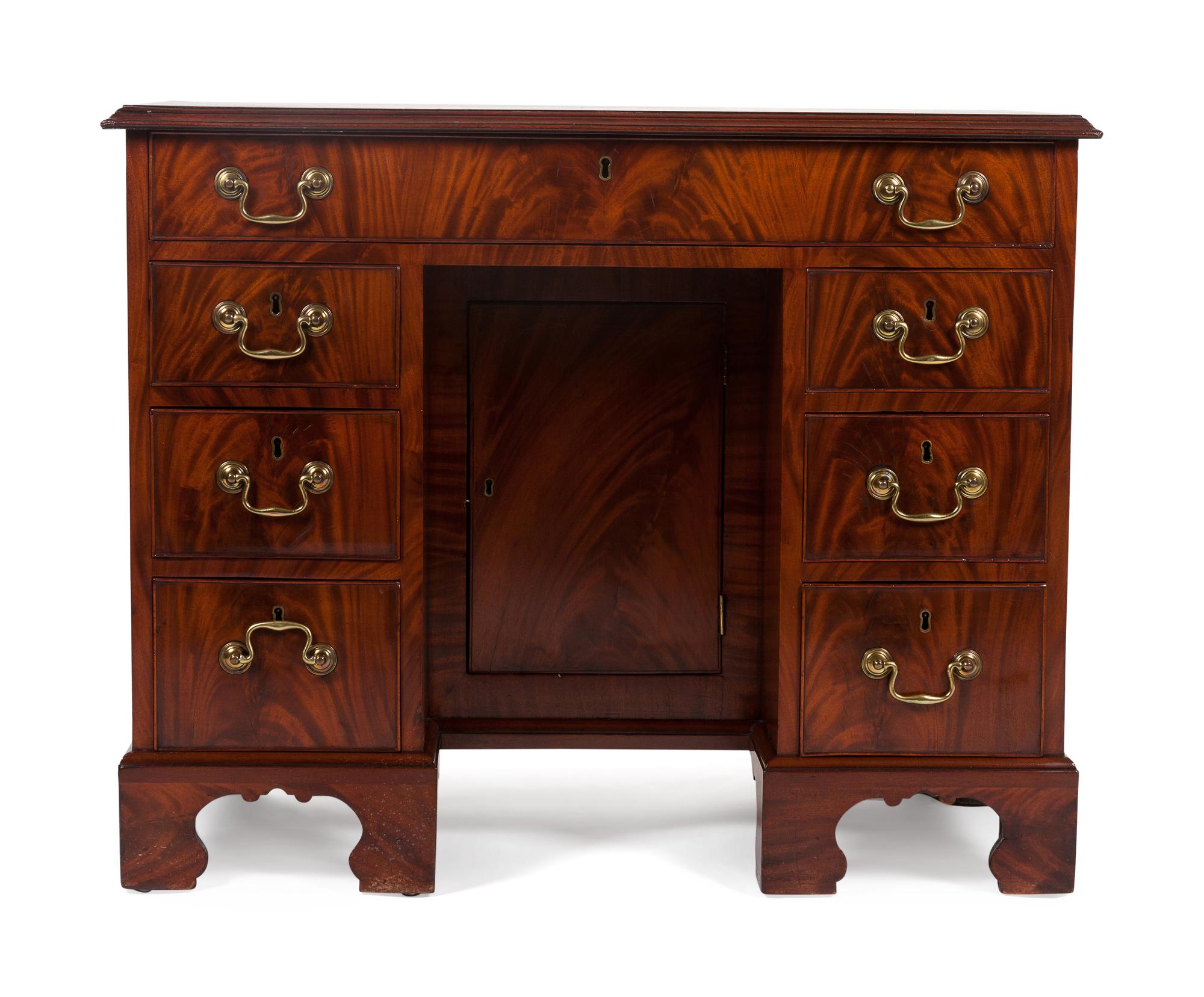 A George III Mahogany Knee-hole Desk