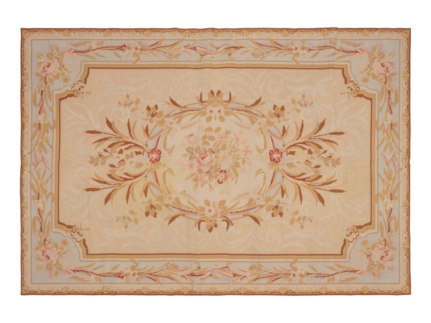 An Aubusson Style Wool Rug