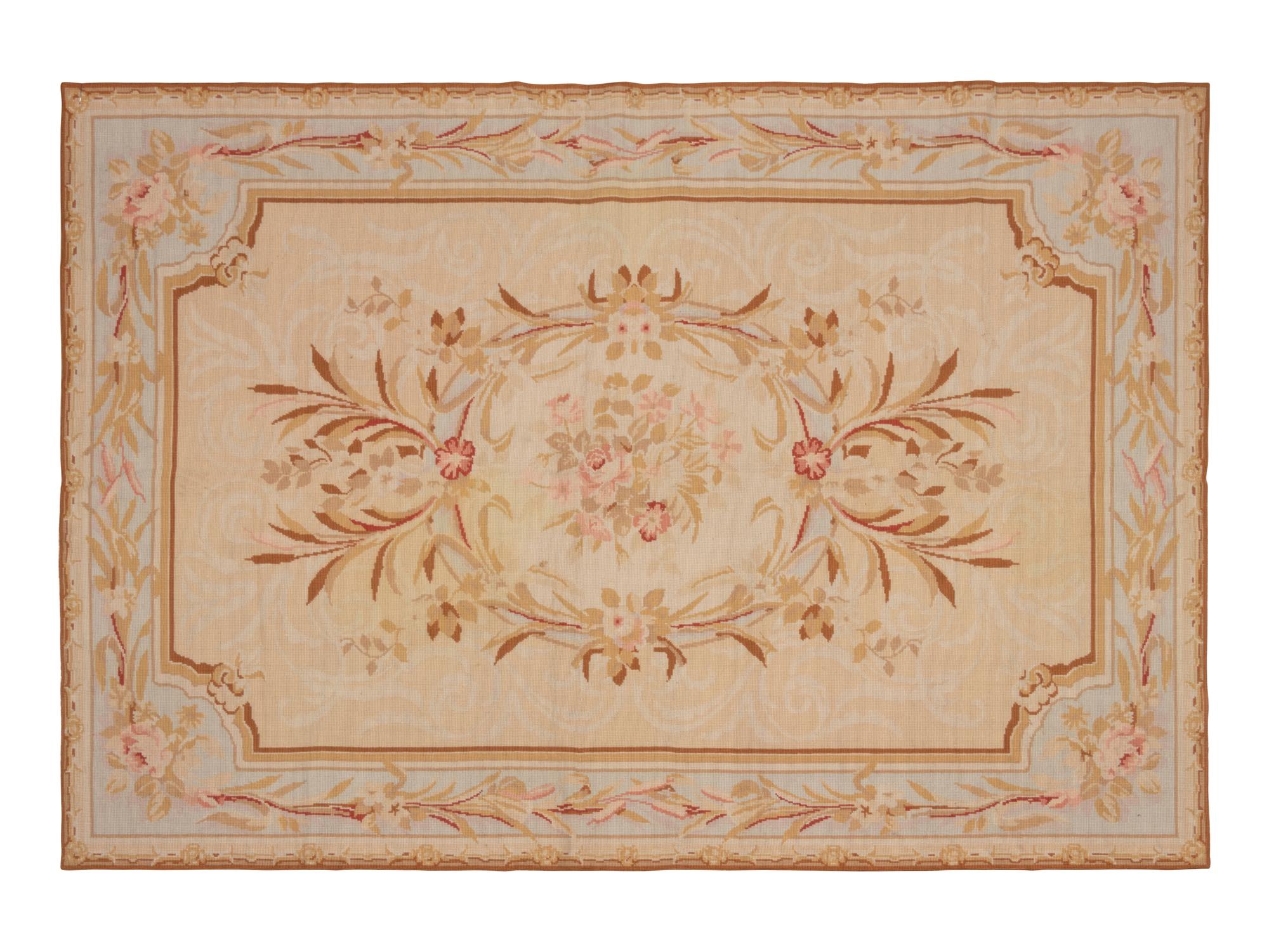 An Aubusson Style Wool Rug