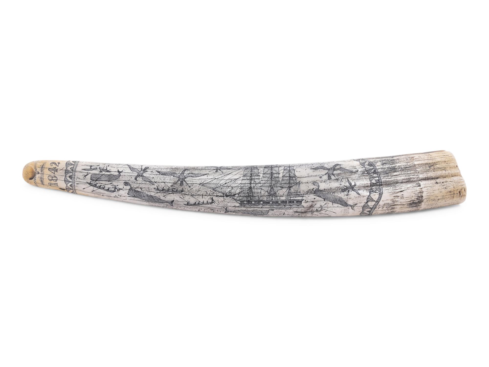 Five Faux Scrimshaw Teeth and Tusks