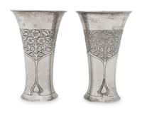 A Pair of Scottish George V Silver Vases