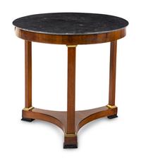 An Empire Mahogany Marble-Top Guéridon
