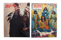 [WILD WEST SHOWS]. A group of 10 items, incl. Western periodicals and enlarged portrait of Buffalo Bill.