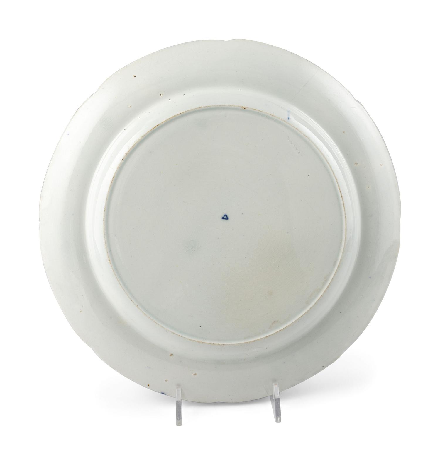 A Group of Blue and White Staffordshire Tableware