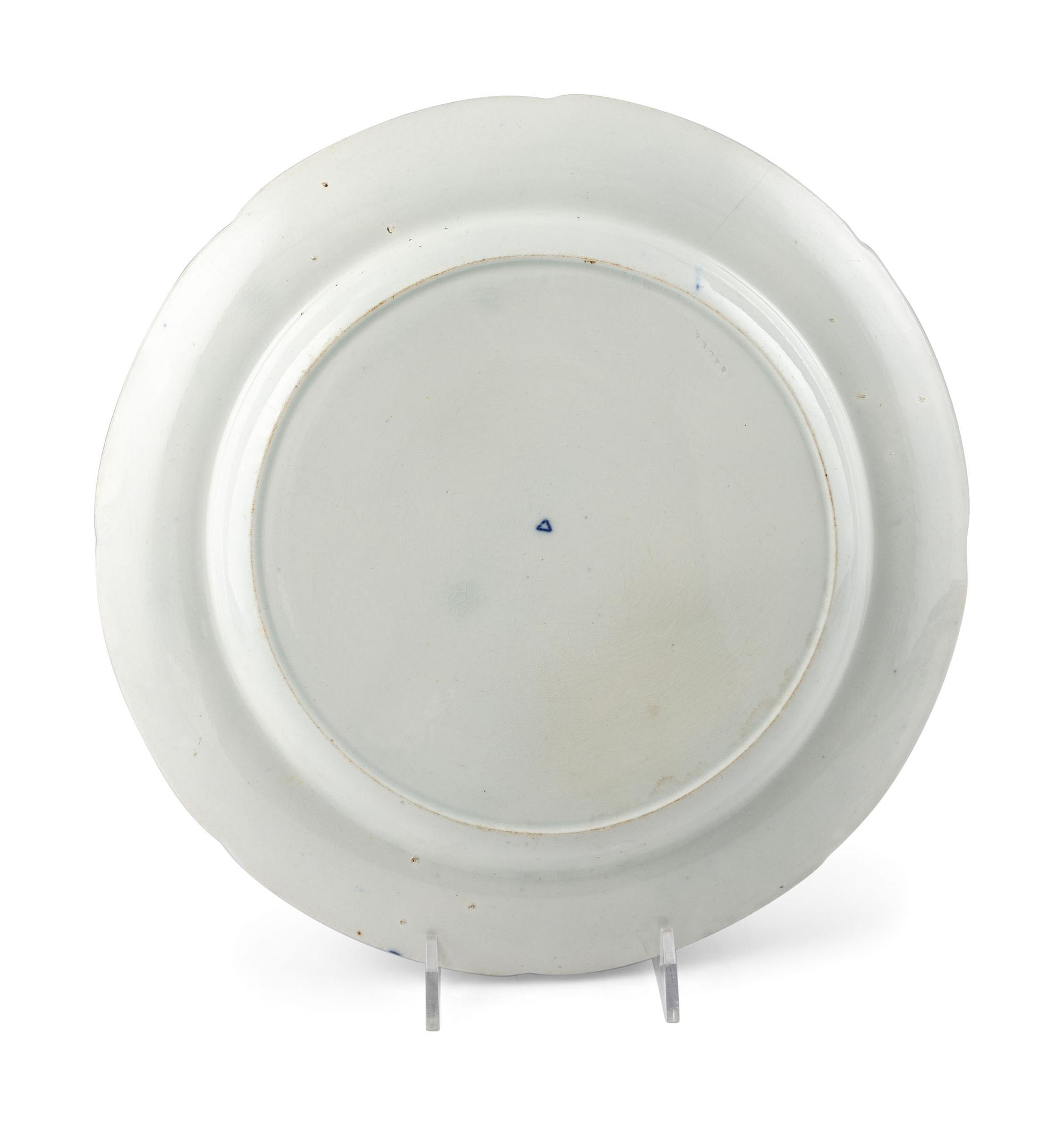A Group of Blue and White Staffordshire Tableware