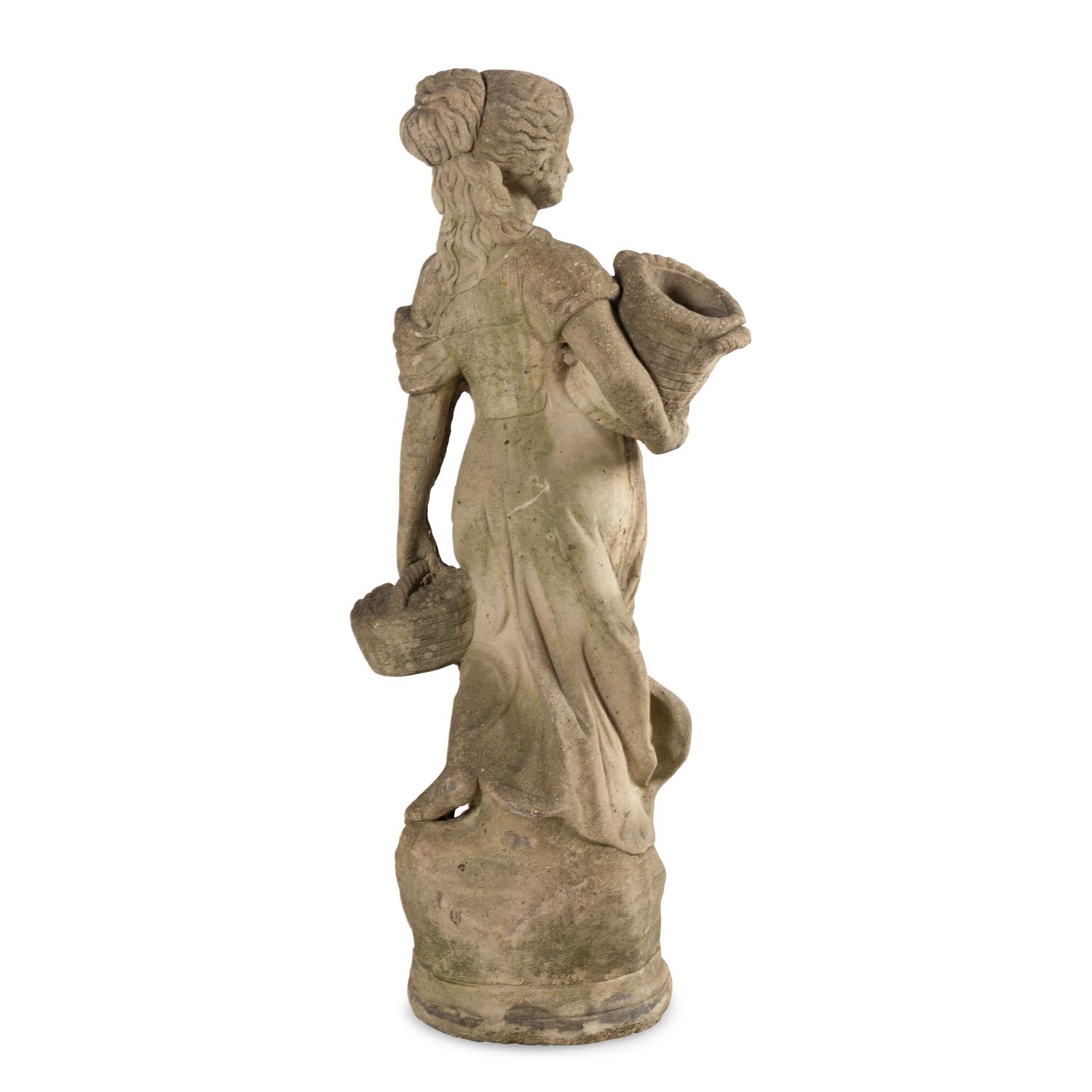 A Cast Stone Garden Figure