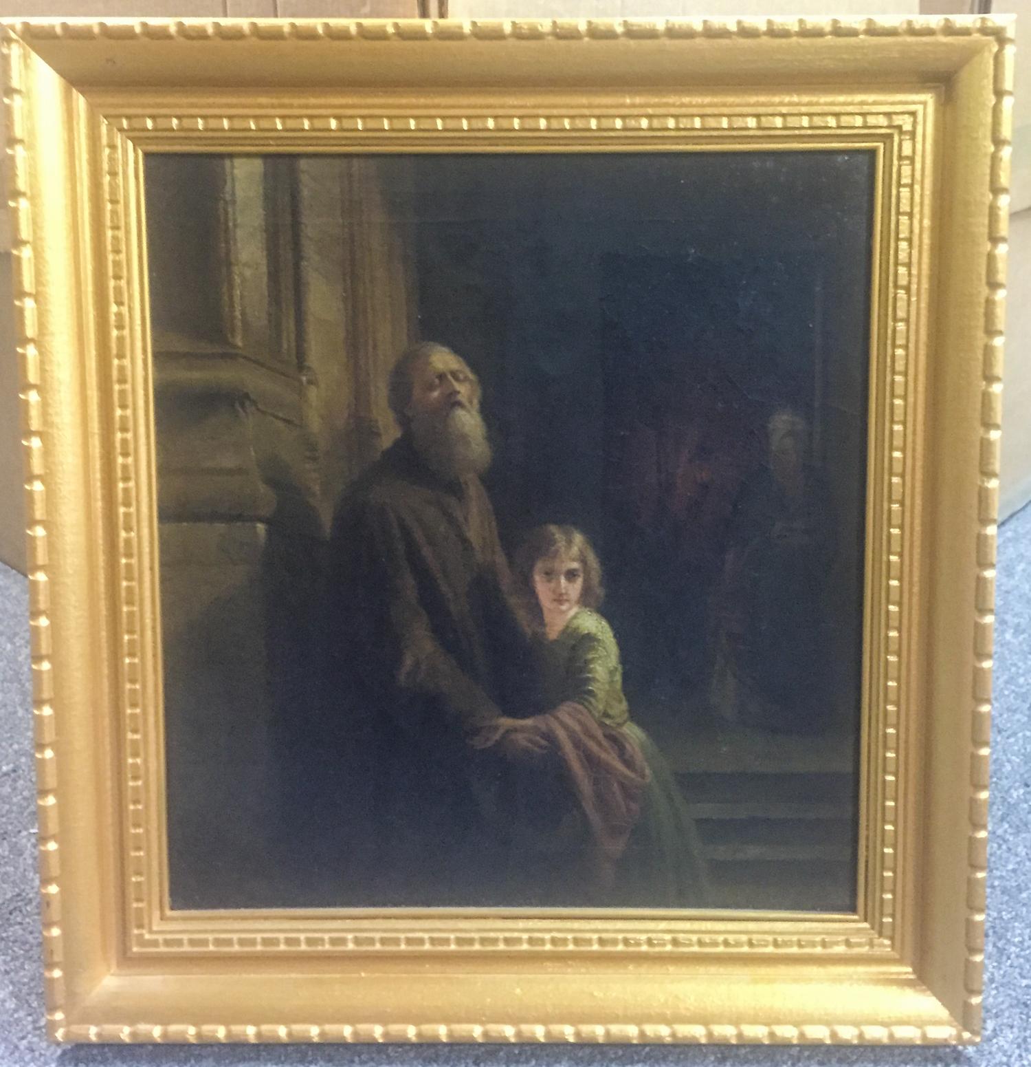 After Josephus Laurentius Dyckmans, (20th century), Girl with a Blind Old Man