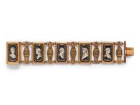 GEORGIAN, PORTRAIT MINIATURE BRACELET