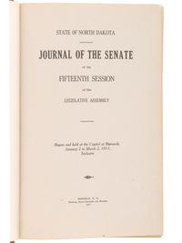 [NORTH DAKOTA]. A collection of early North Dakota legislative publications, comprising: