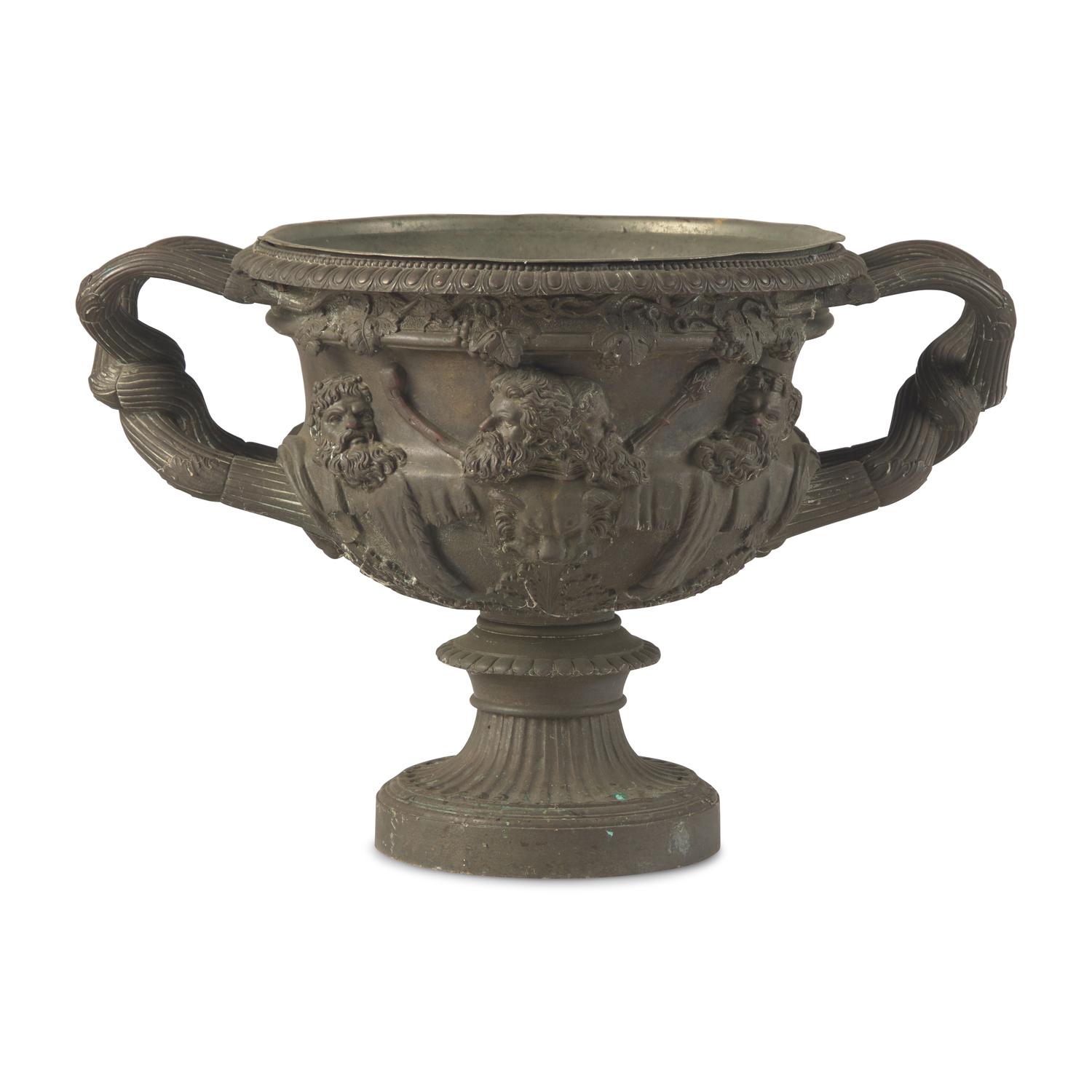 A Grand Tour Bronze Model of the Warwick Vase