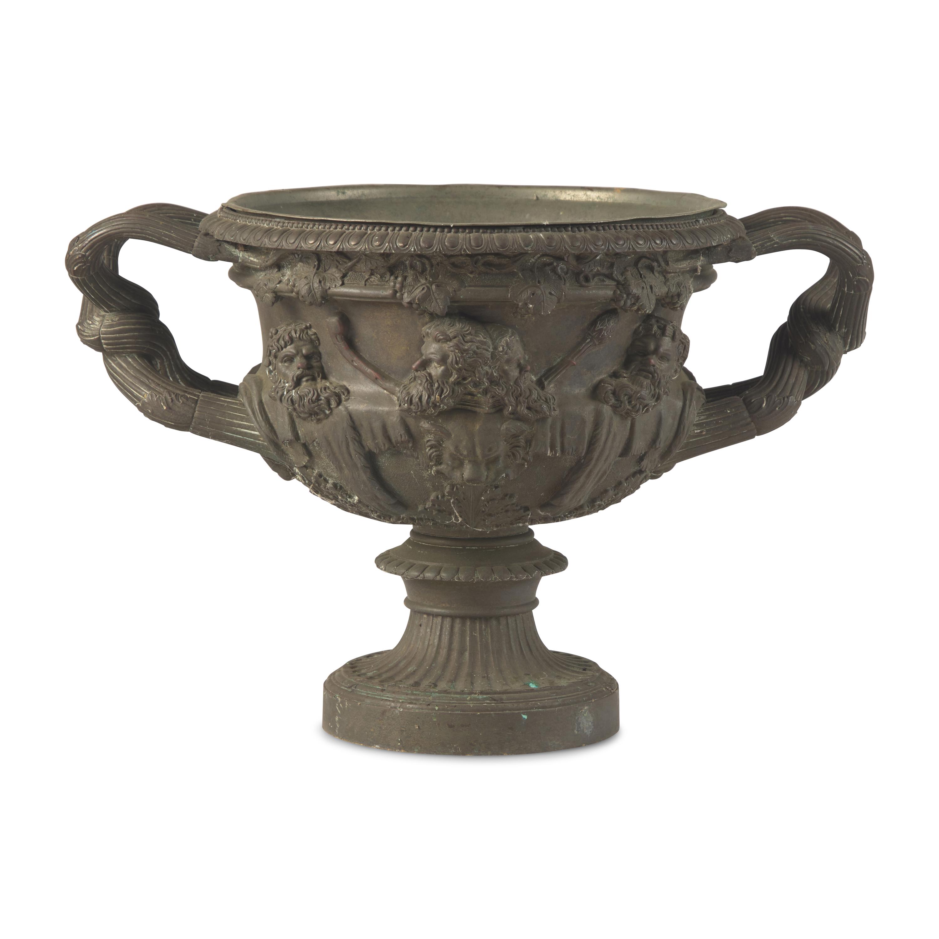 A Grand Tour Bronze Model of the Warwick Vase