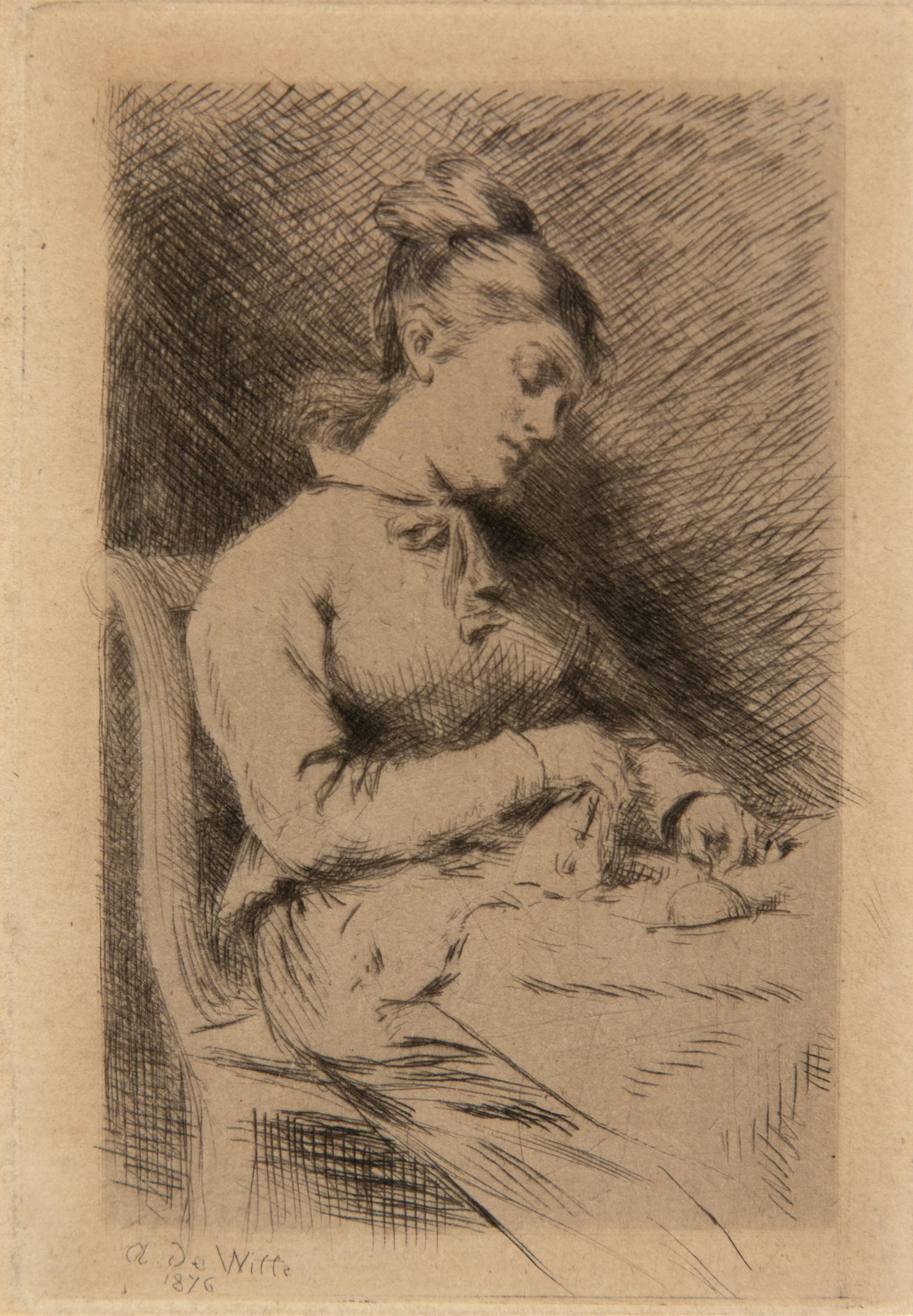 A group of three 20th Century French prints (by Maurice Denis, Adrien de Witte and one signed illegibly)