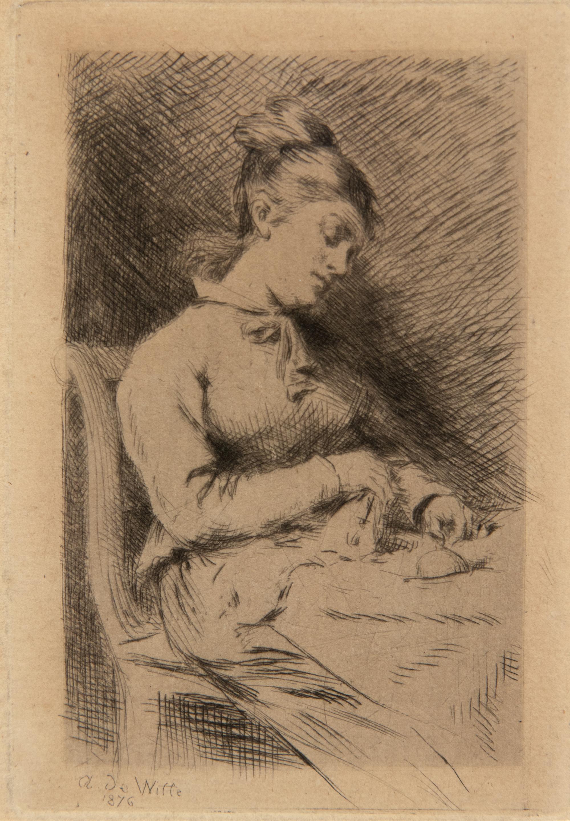A group of three 20th Century French prints (by Maurice Denis, Adrien de Witte and one signed illegibly)