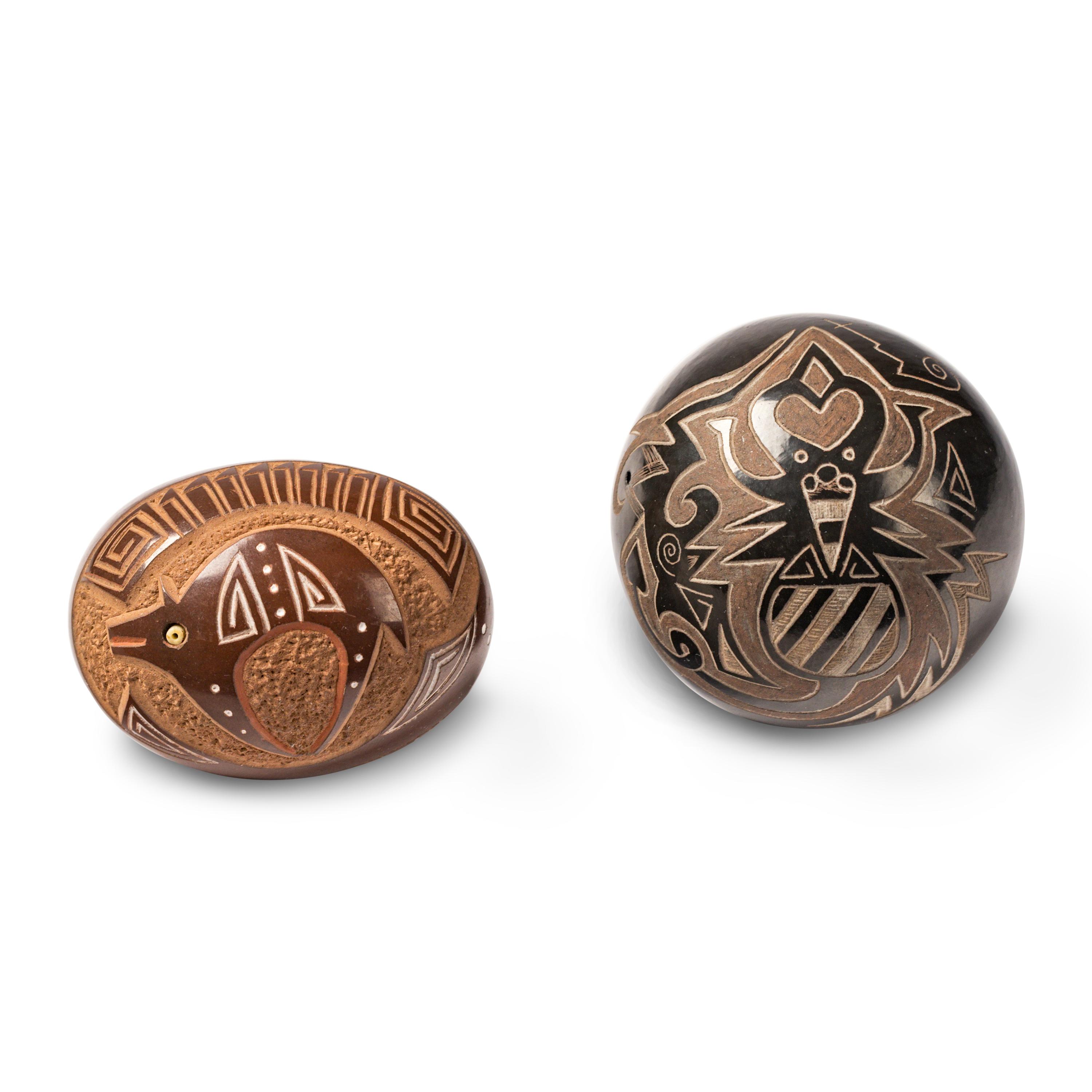 Art Cody Haungooah (Santa Clara, 1943-1985) — Miniature Sgraffito Pottery