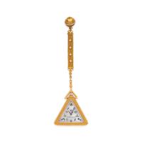 YELLOW GOLD MASONIC OPEN FACE POCKET WATCH AND FOB