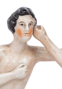 A Staffordshire Earthenware Figural Group