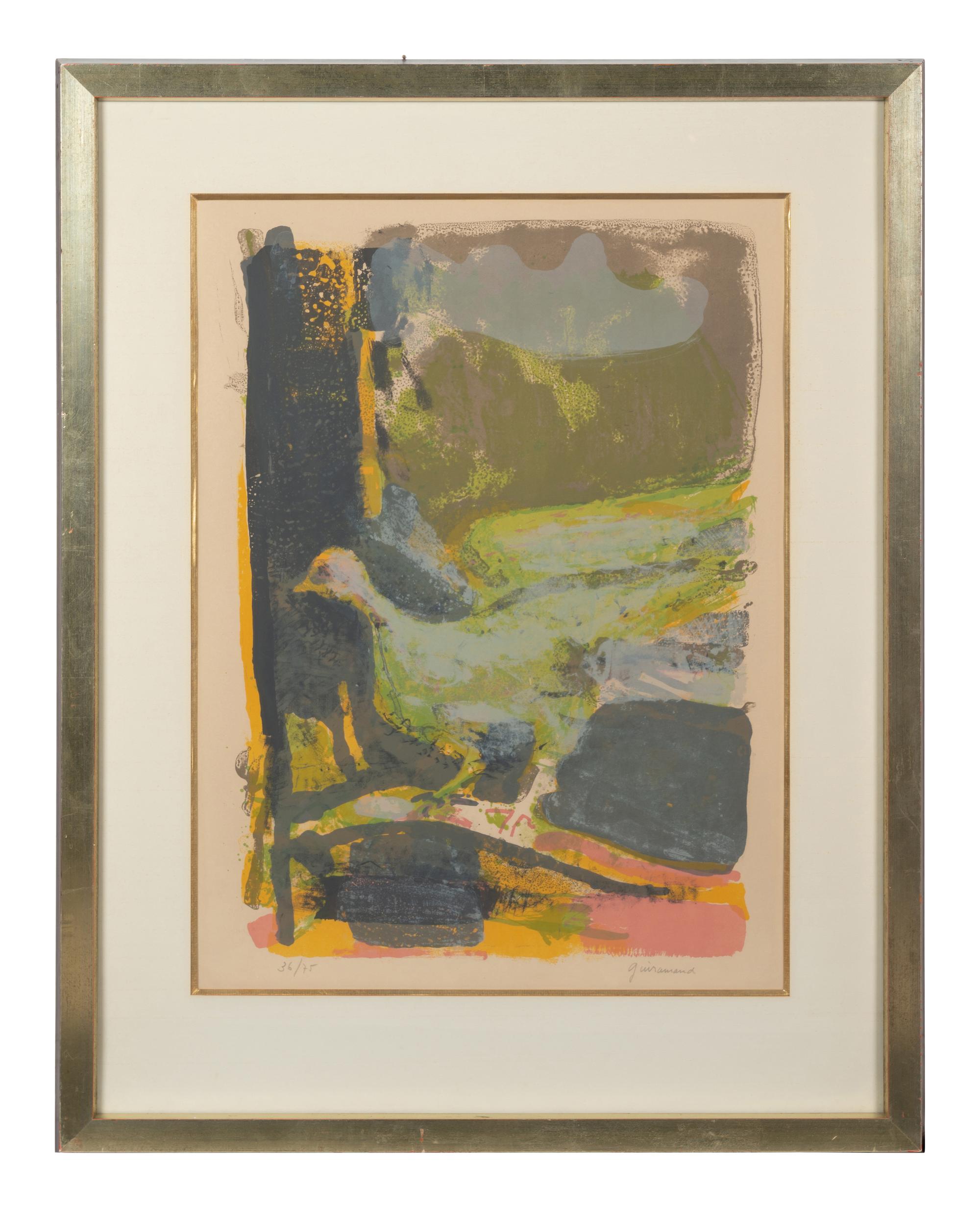 The Forum: Rome , Oiseaux Verts , and Oiseaux Fond Rouge et Rose (a group of three works)