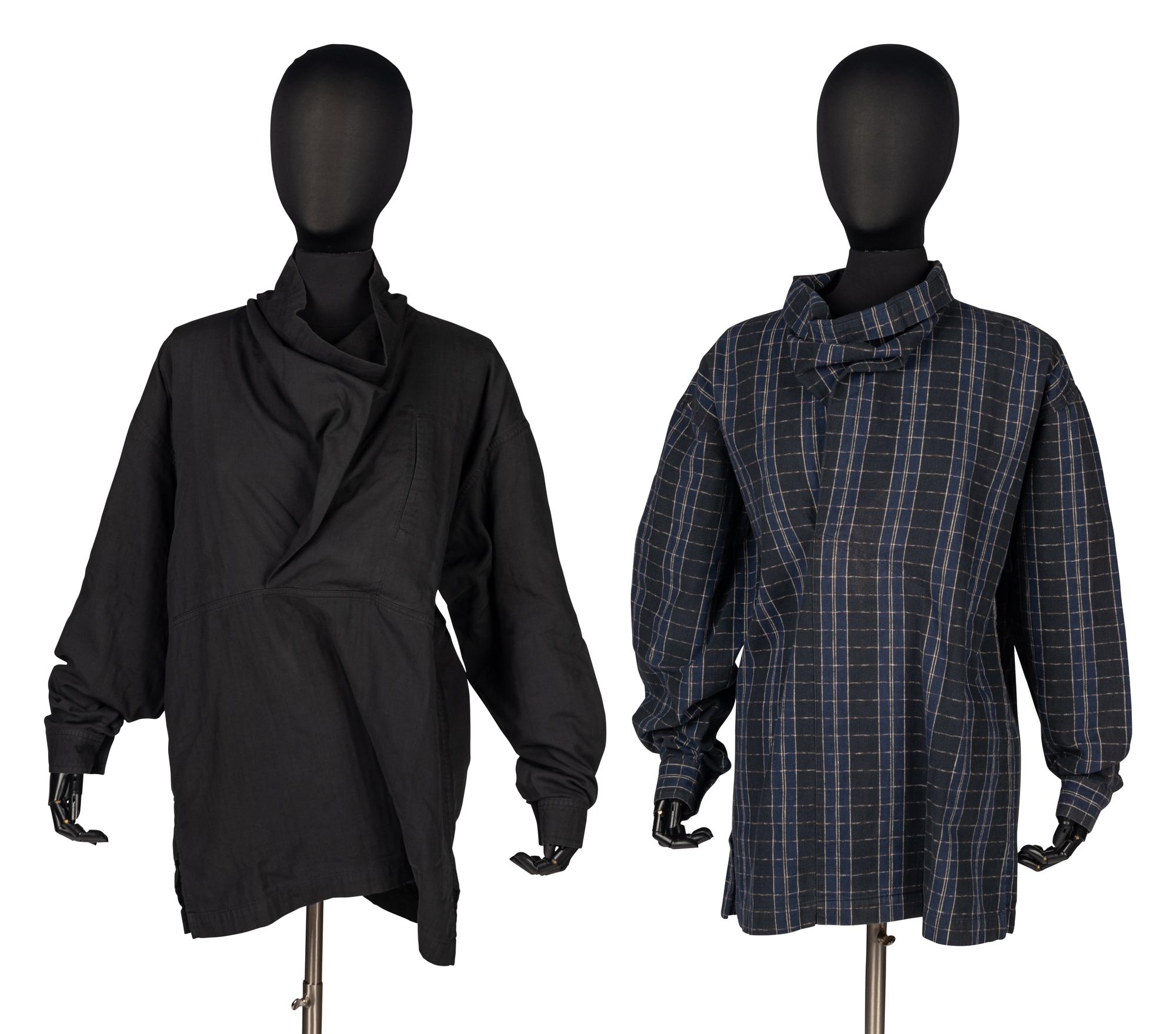Two Men's Shirts by Issey Miyake, 1980s