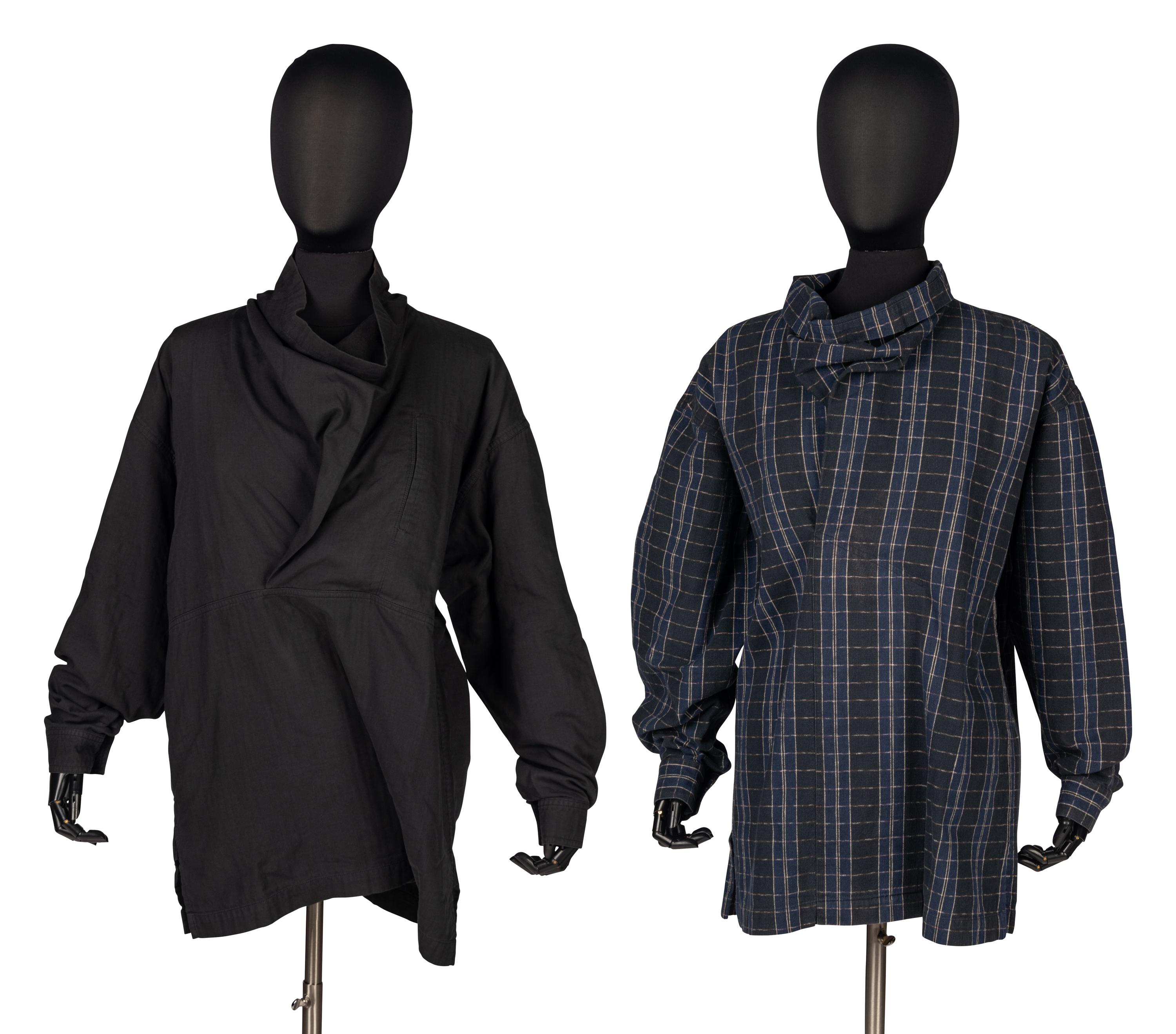 Two Men's Shirts by Issey Miyake, 1980s