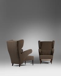 Pair of Wing-Back Armchairs