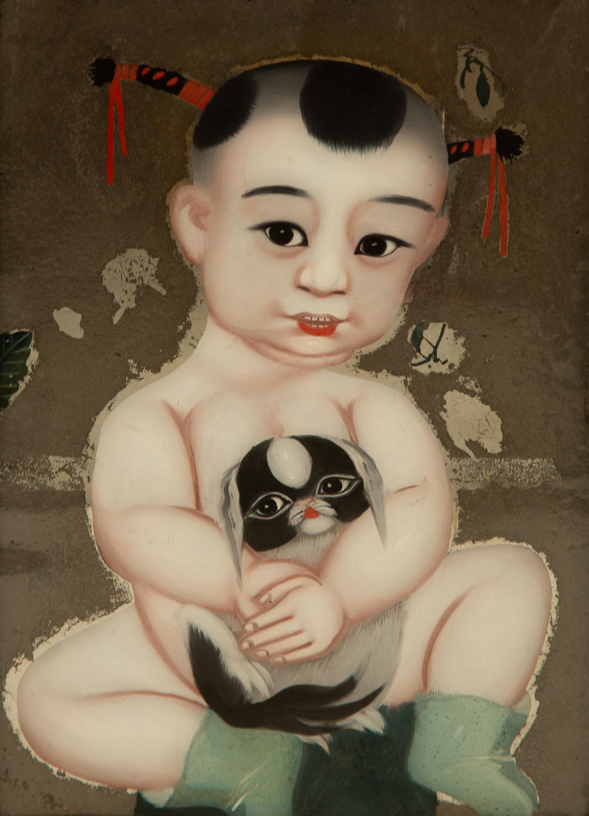 A Chinese Reverse Painting on Glass