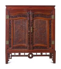 A Chinese Export Hardwood Cabinet