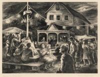 Marion Greenwood (American, 1909-1970) — Carnival at Kripplebush, New York , c. 1943