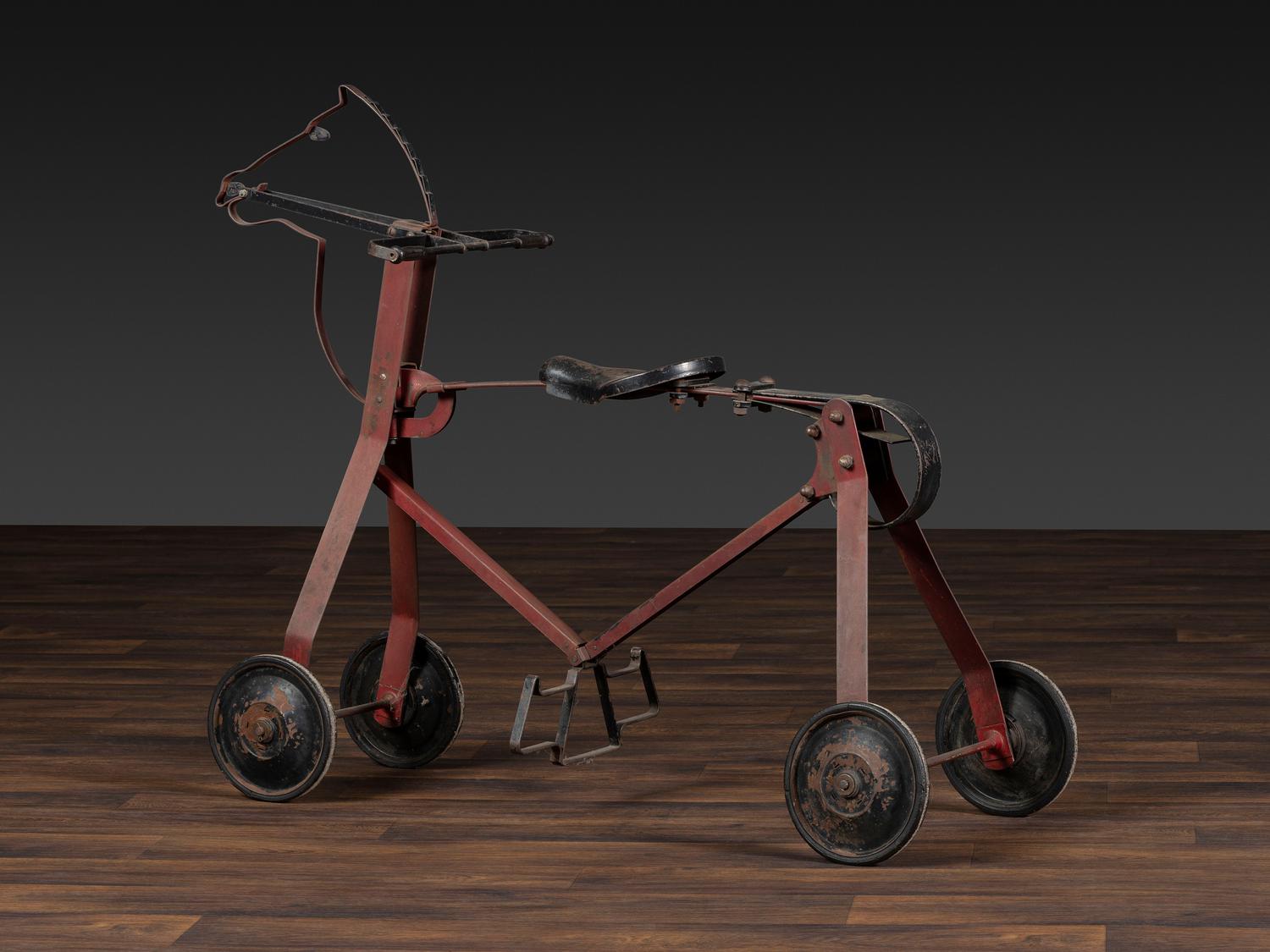 A 'Charlie Horse' Painted Metal Riding Toy