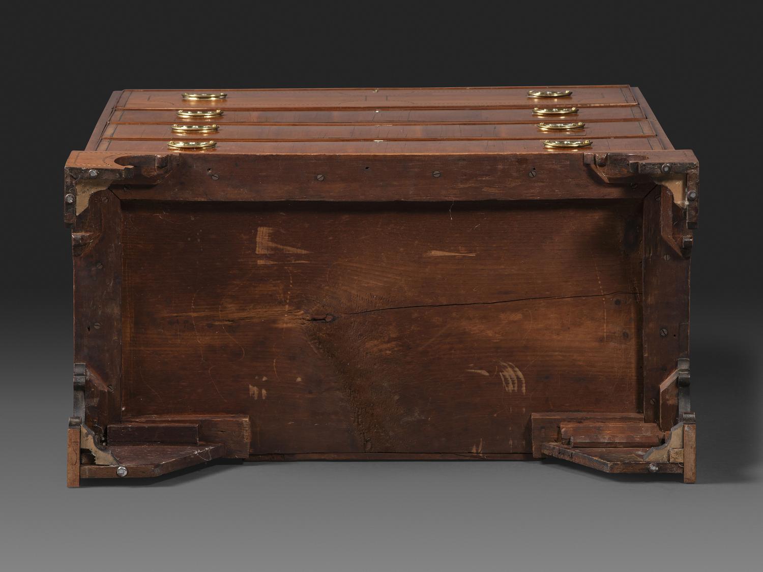 A Federal Inlaid and Figured Cherrywood Cabinet