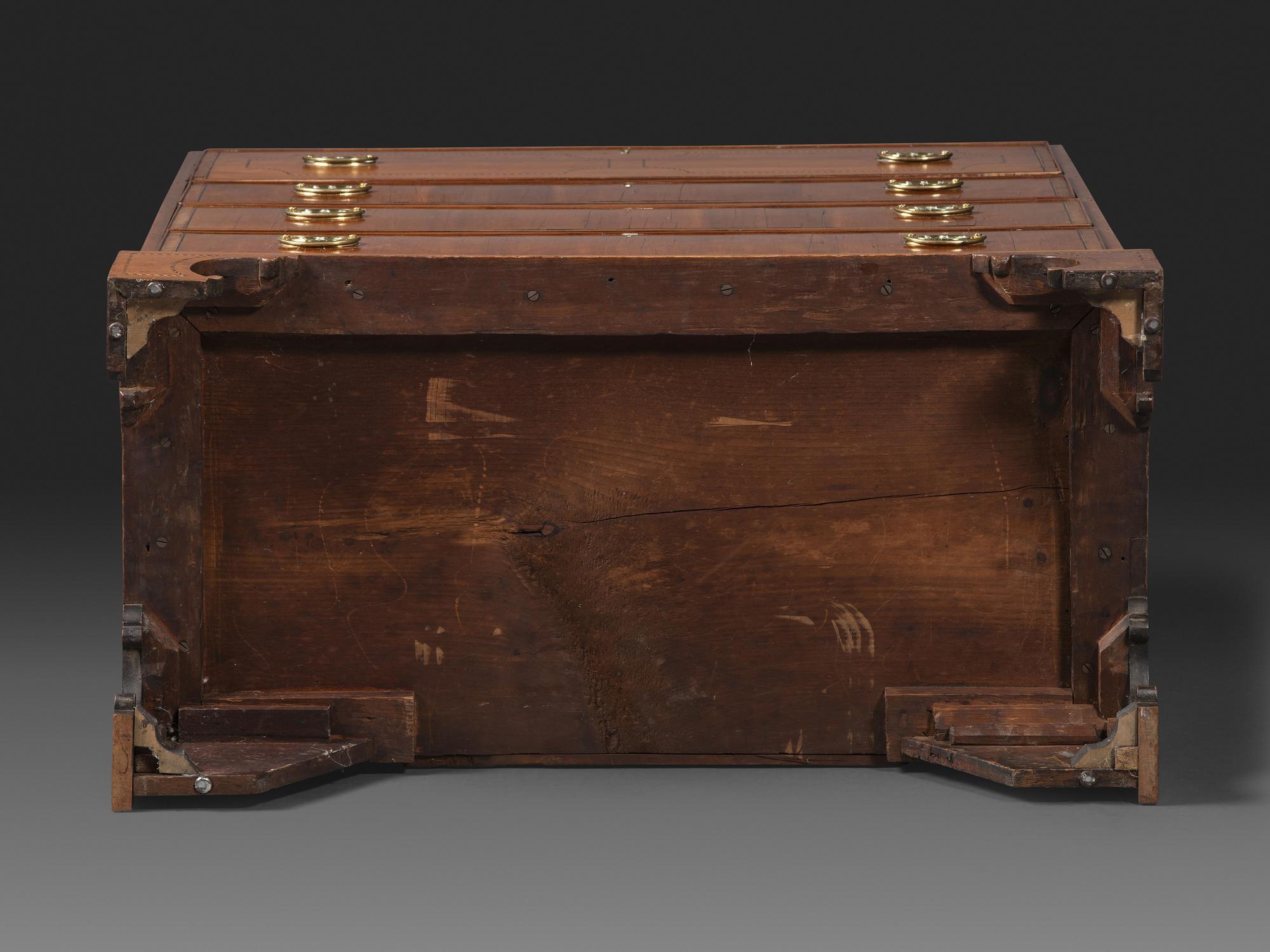 A Federal Inlaid and Figured Cherrywood Cabinet