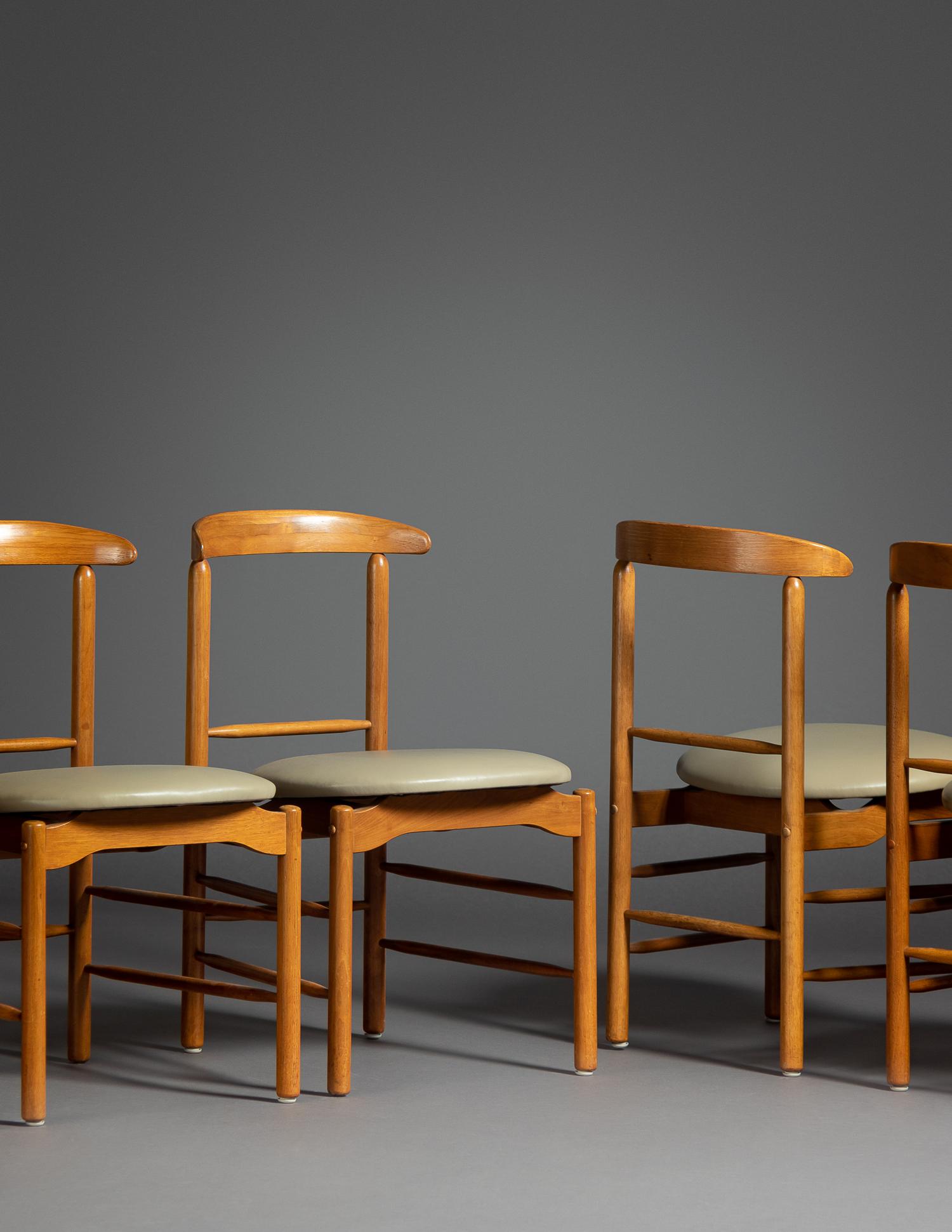 Set of Six Dining Chairs, Glenn of California, USA