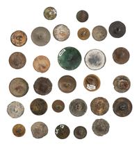 [MILITARIA] 29 miscellaneous American and European buttons from the Estate of Carroll J. Delery III