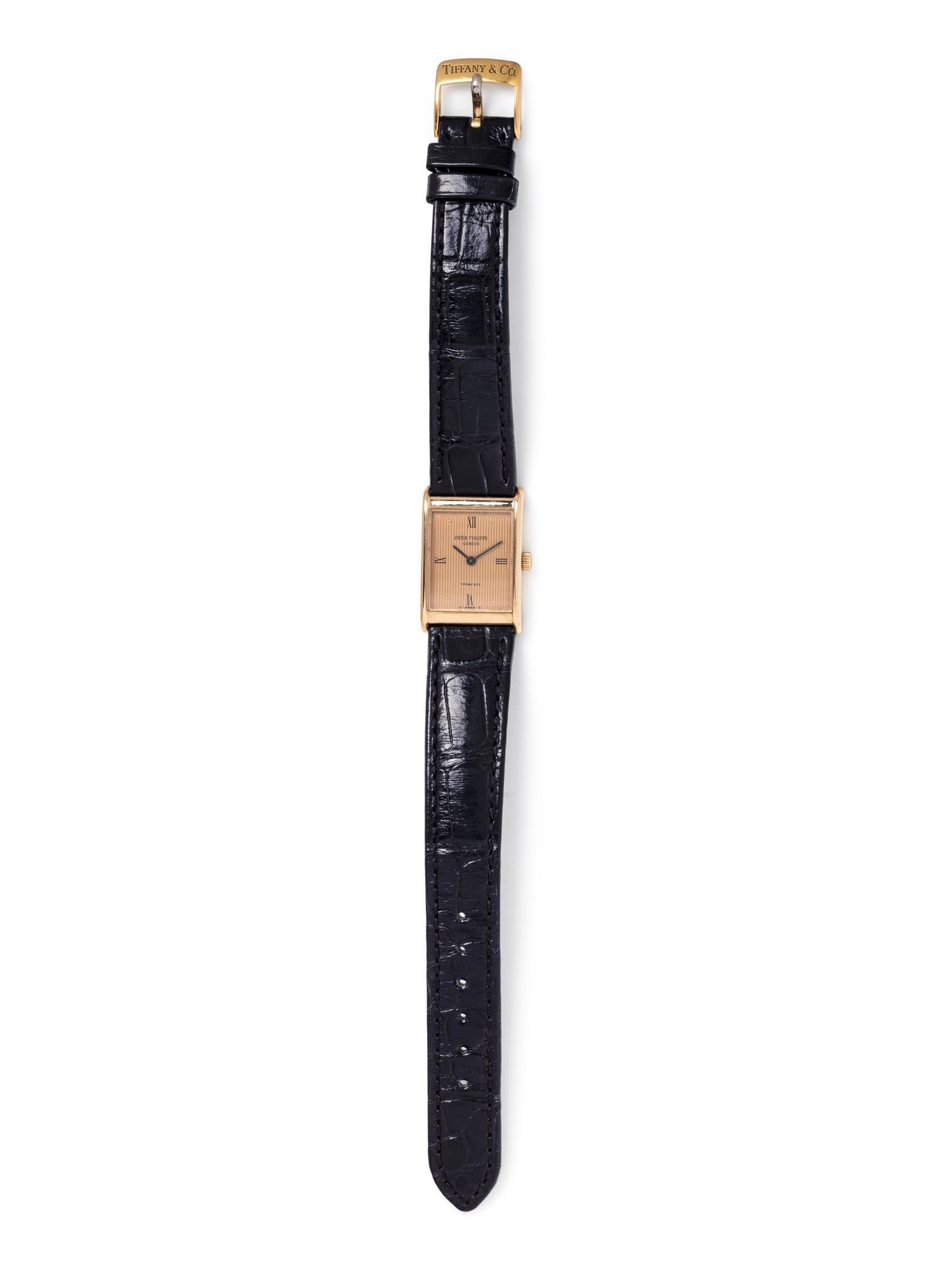 PATEK PHILIPPE, TIFFANY & CO., 18K PINK GOLD WRISTWATCH