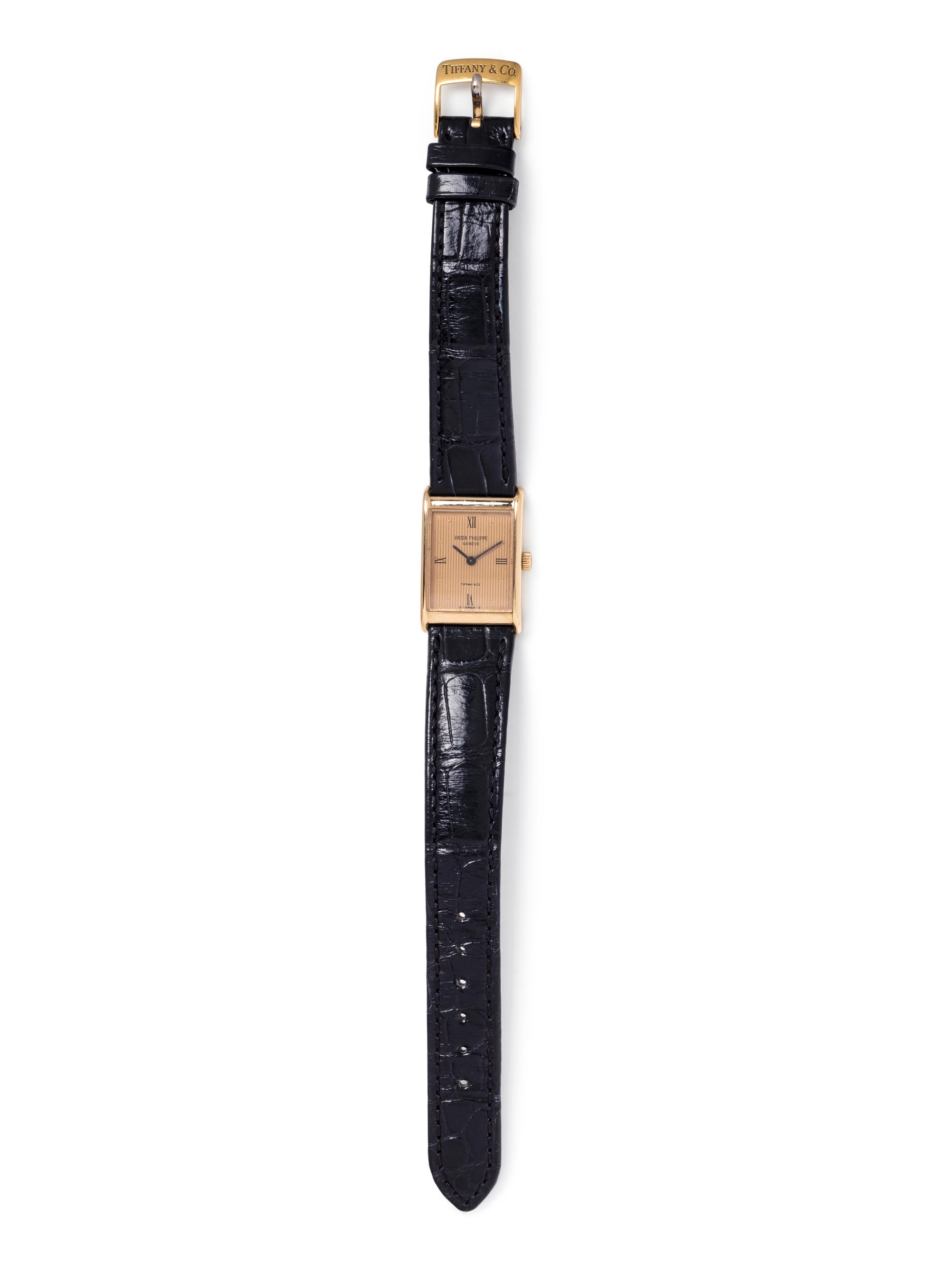 PATEK PHILIPPE, TIFFANY & CO., 18K PINK GOLD WRISTWATCH
