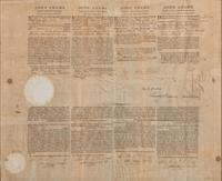 ADAMS, John (1735-1826). Partly printed document signed (“John Adams”), as President, countersigned by Timothy Pickering as Secretary of State, 1799.