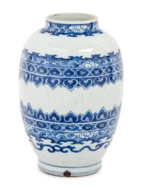 A Blue and White Porcelain Jar
